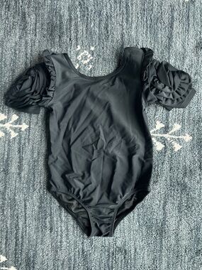 NWT Only Little Once Black Ballet Swimsuit Leotard size 6/7